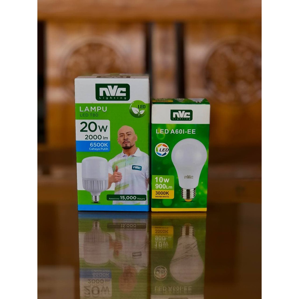 LAMPU LED NVC T80 20W 6500K (WARNA PUTIH 20 WATT) / Lampu LED merk NVC Bulb 10W
