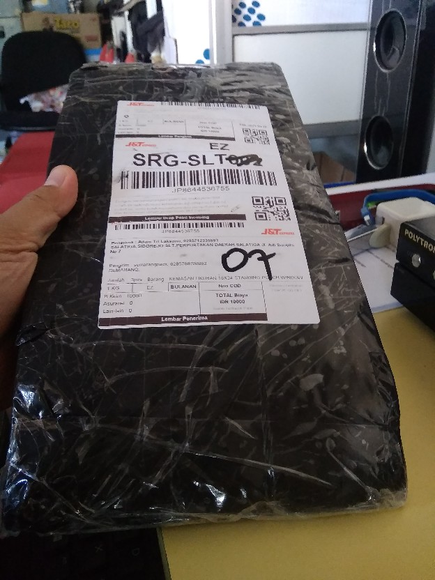 Kemasan Ukuran 16x24 Standing Pouch Window Metalized (isi 50pcs)