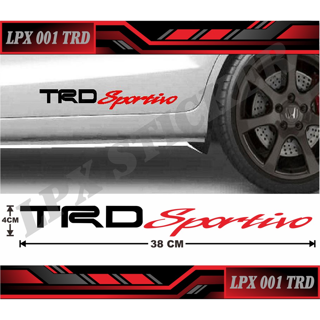 stiker trd sportivo cutting sticker