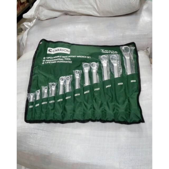 Kunci ring 6-32 mm 12 pcs - kunci ring set 6-32mm - ring set 12 pcs - alat perkakas kendaraan