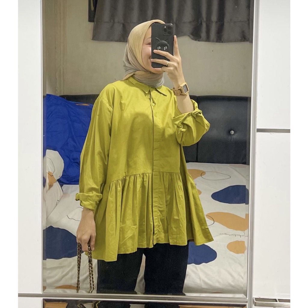 1KG MUAT 5PCS | SYIFA TOP BLOUSE RUFFLE HITS OOTD SELEBGRAM FASHION GROSIR WANITA