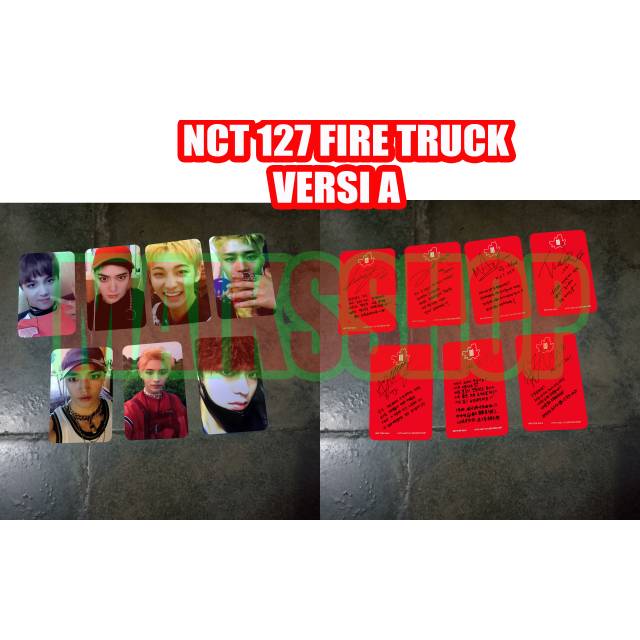 Nct Fire Truck Photocard Kpop