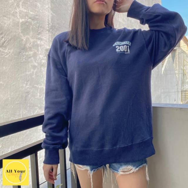 SWEATSHIRT VERCELLI NAVY | OUTERWEAR | THRIFT CREWNECK