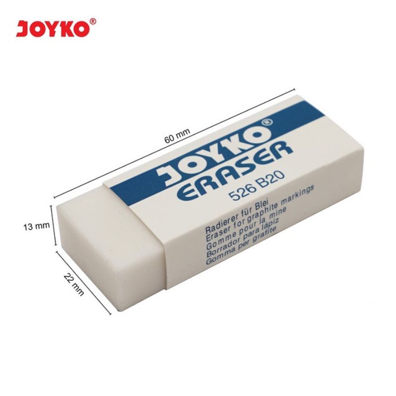

Eraser / Penghapus / Stip Joyko Besar Putih / 526 B20 Putih