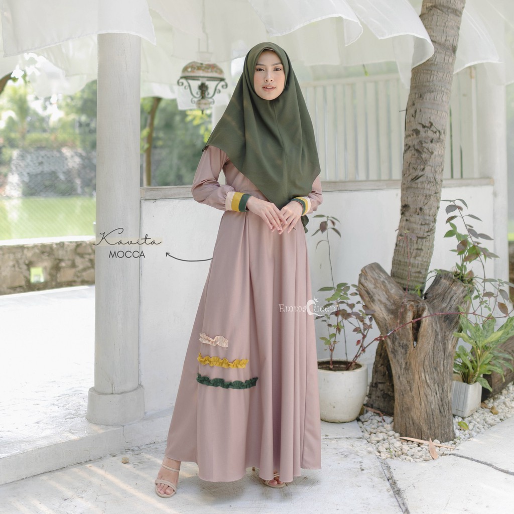 EmmaQueen - Dress Muslim Kavita-Mocca