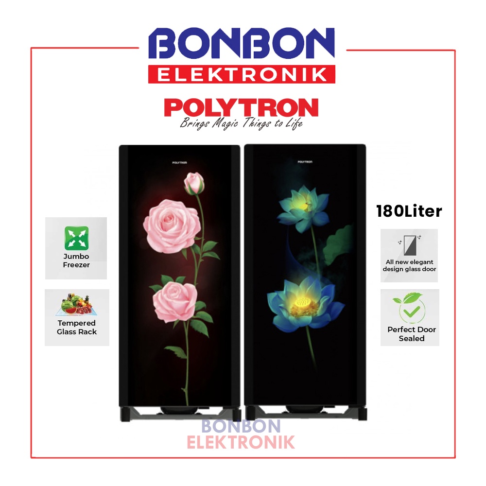 Polytron Kulkas 1 Pintu 180L PRA 18OLX/18ORX / 18 ORX 180 Liter