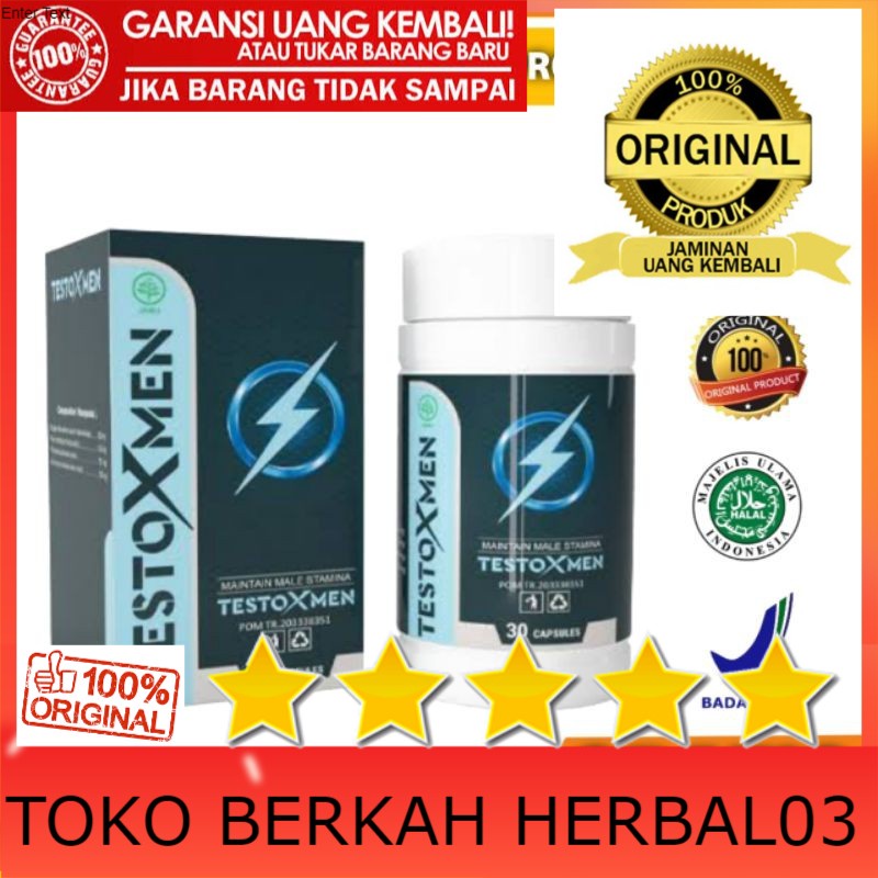 100% ASLI TESTOXMEN Asli Original Obat Herbal Pembesar Alat Vital Pria Permanen