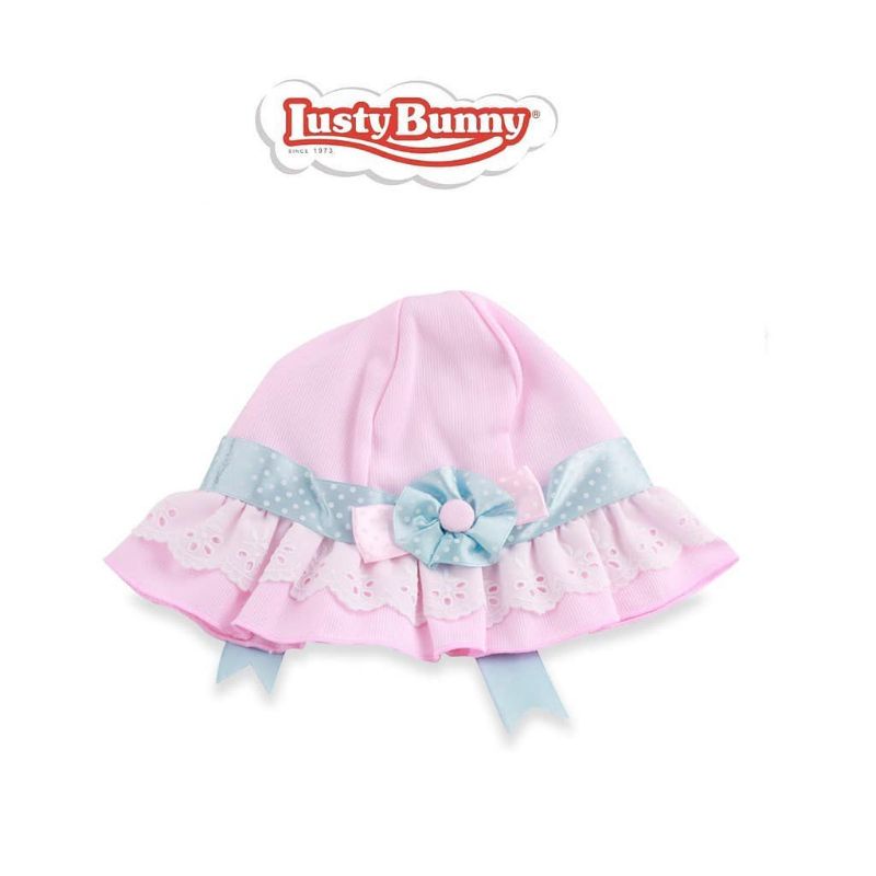 ♥BabyYank♥ TOPI CUTE BABY GIRL LUSTY BUNNY - TOPI BAYI KEMBANG - TOPI BAYI RUFFLE