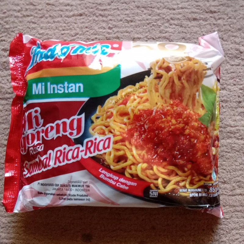 

Indomie goreng Rasa Sambal Rica-Rica