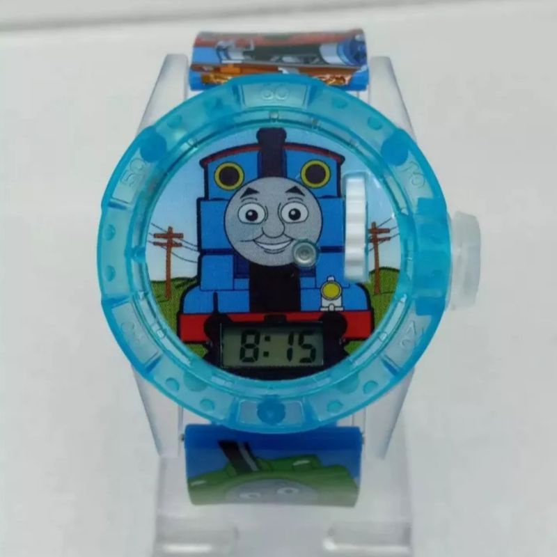 Thomas Jam Tangan Anak Laki-laki Laser dan Musik Melodi keren