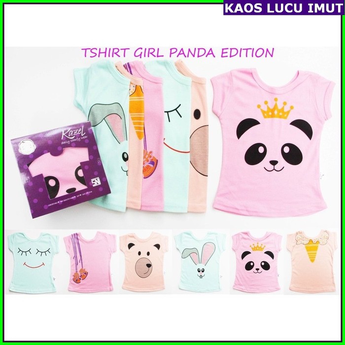 Kaos Bayi / Kaos Anak Perempuan / Baju Bayi Lucu Kazel Tshirt Imut