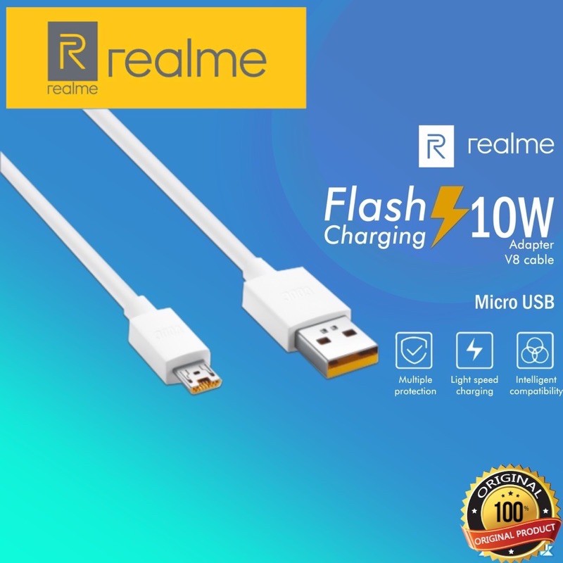 BIG PROMO KABEL DATA REALME ORIGINAL ALL TYPE FOR MICRO &amp; TYPE C