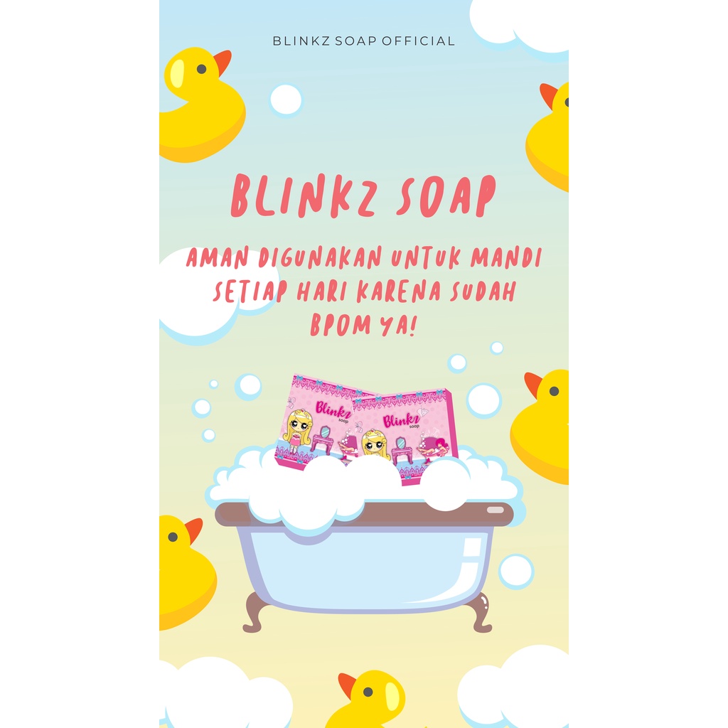 ❤️ RG ❤️ BLINKZ BLINK SOAP | Sabun Batang Pemutih Badan Blinkz Blink Soap BPOM