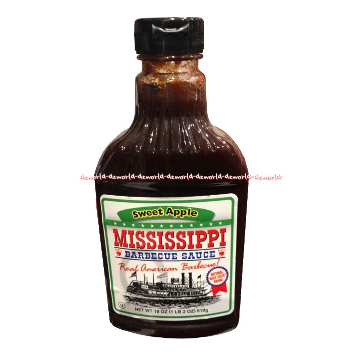 Mississippi Barbecue Sauce 510gr Original Sweet Mild Sweet Apple Real American Barbeque Saus Barbeku BBQ Saos Misisipi Missisipi