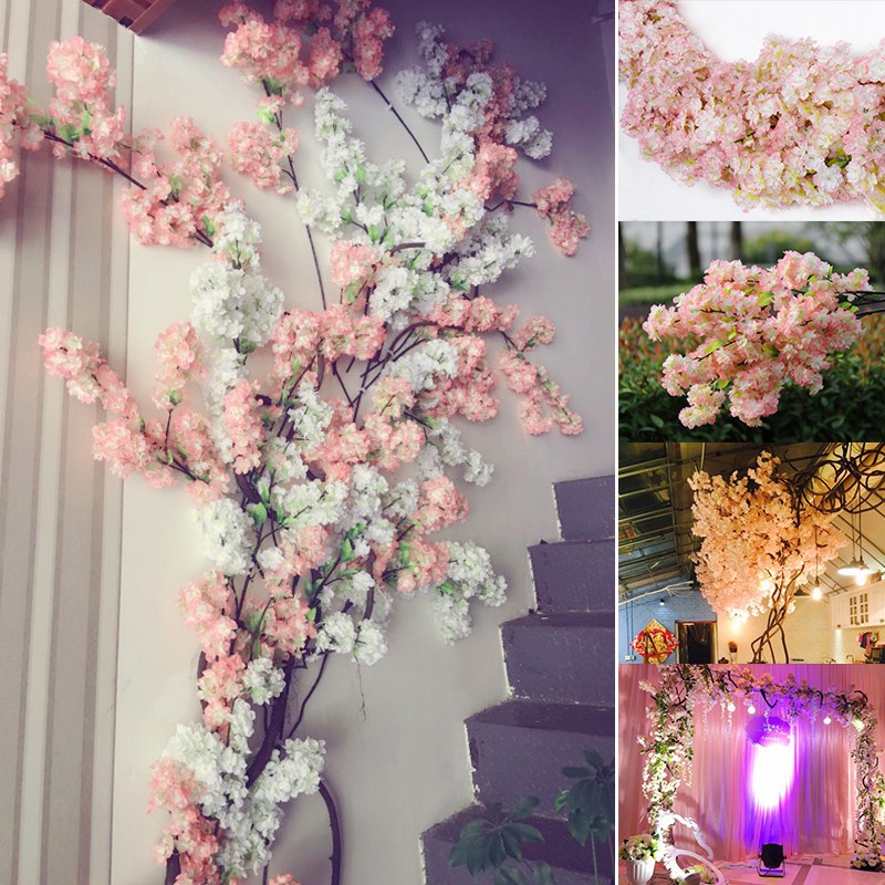  Dekorasi  Ornamen  Bunga  Cherry Sutra Imitasi untuk Rumah 