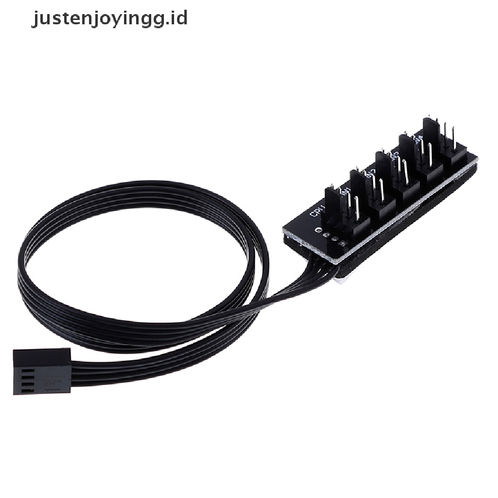 Kabel power adapter splitter 1 Ke 5 4pin molex TX4 PWM Ukuran 40cm Untuk Kipas Pendingin CPU