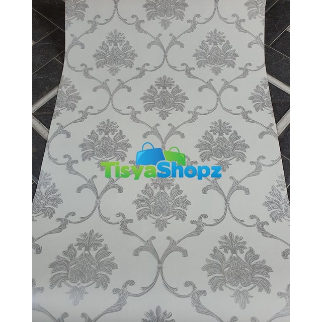 Wallpaper Batik Silver 45 cm x 9 meter