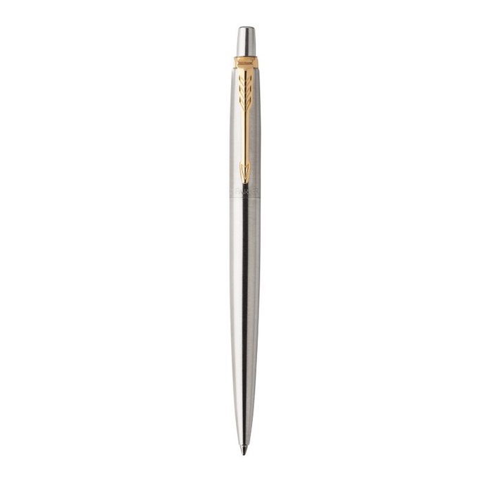 

Jotter Stainless Steel Retractable Ballpoint Pen With Gold Trim promo