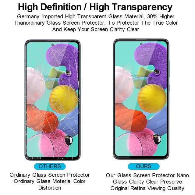 PAKET Tempered Glass Samsung A71 Full Cover Scren Protector Free Tempered Glass Camera Lens