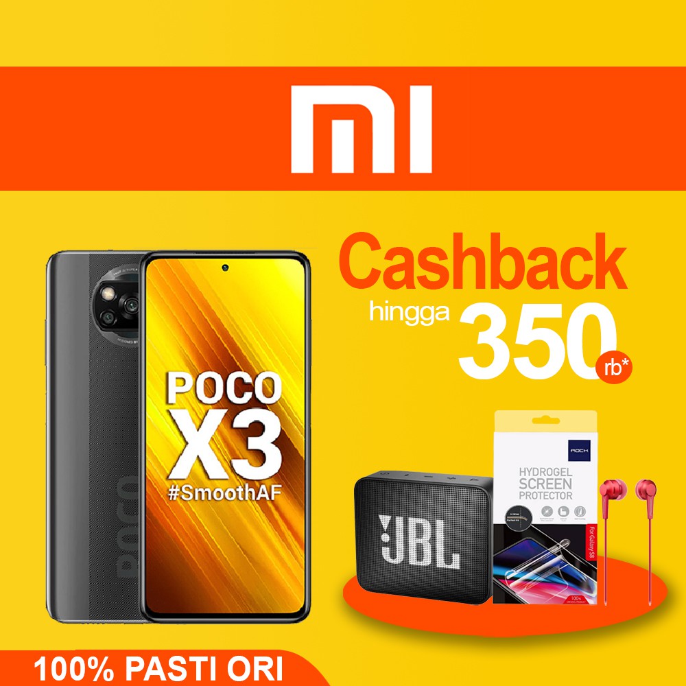 Poco X3 NFC 8/128GB 6/64GB / XIAOMI POCO X3 NFC GARANSI RESMI
