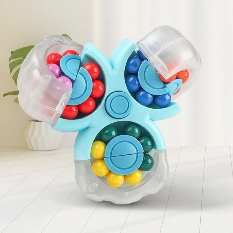 rotating cube toys magic ball fidget puzzle spinner stress release toys