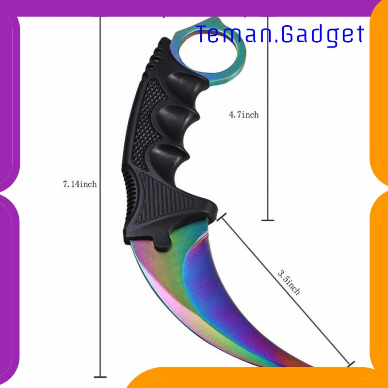 TG-ID075 KNIFEZER VASTAR PISAU KARAMBIT CS GO COLLECTOR KNIFE - H10