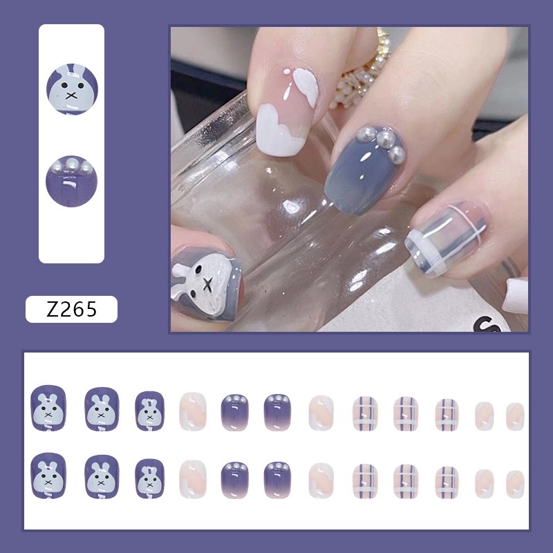 Kuku Palsu 【B8，lem cair】Nikah Wedding False Nailart Pengantin Tangan