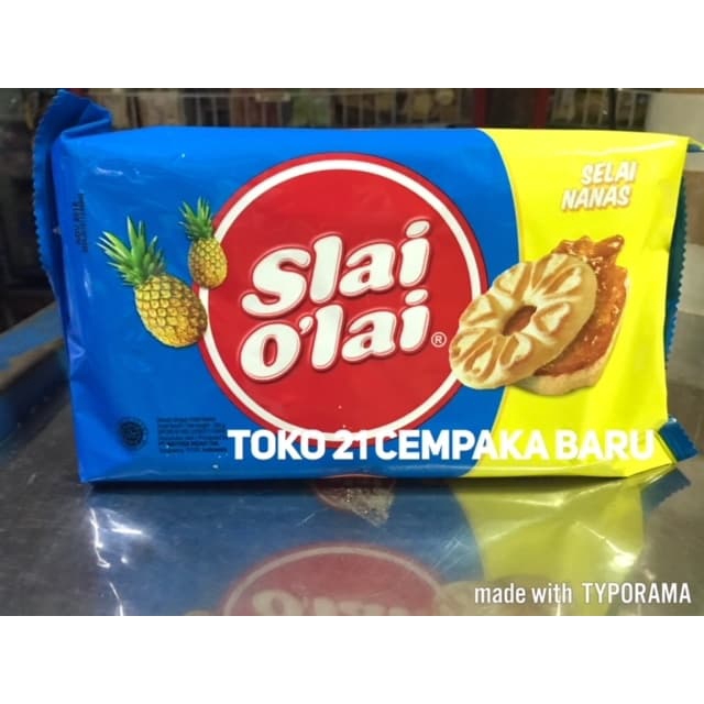 

Slai Olai Biskuit Selai Nanas 192 gram | Slai O'lai Selai Pineapple Biscuit Mayora Murah Promo 192g