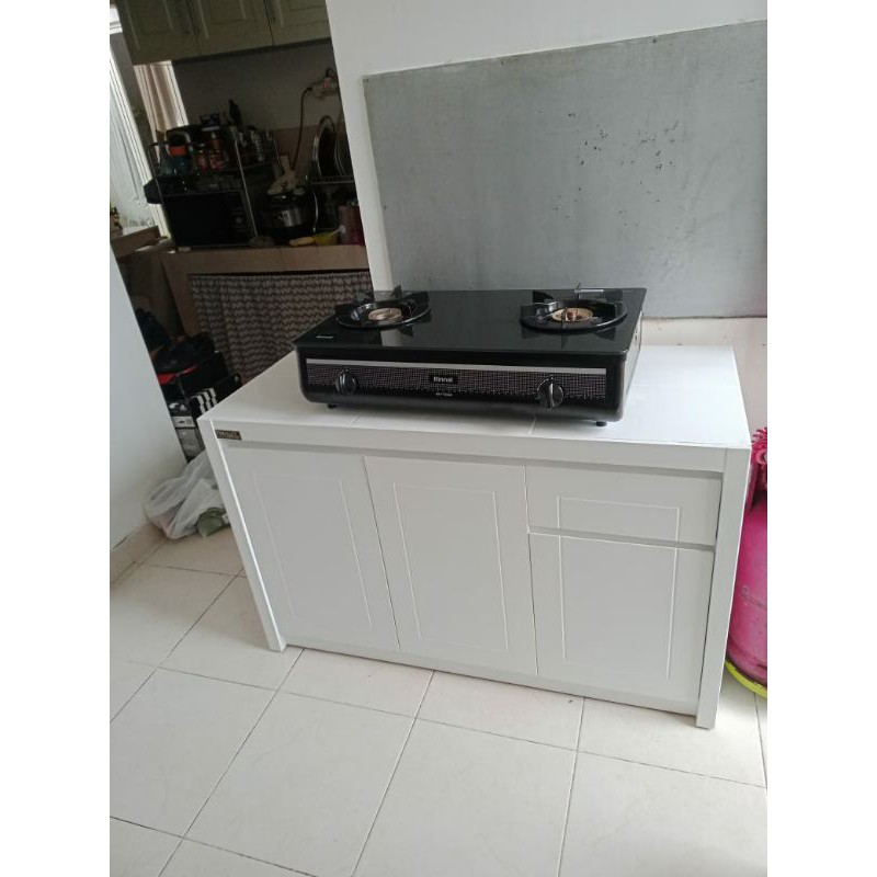 kitchen set bawah 3 pintu/rak kompor/meja dapur duco