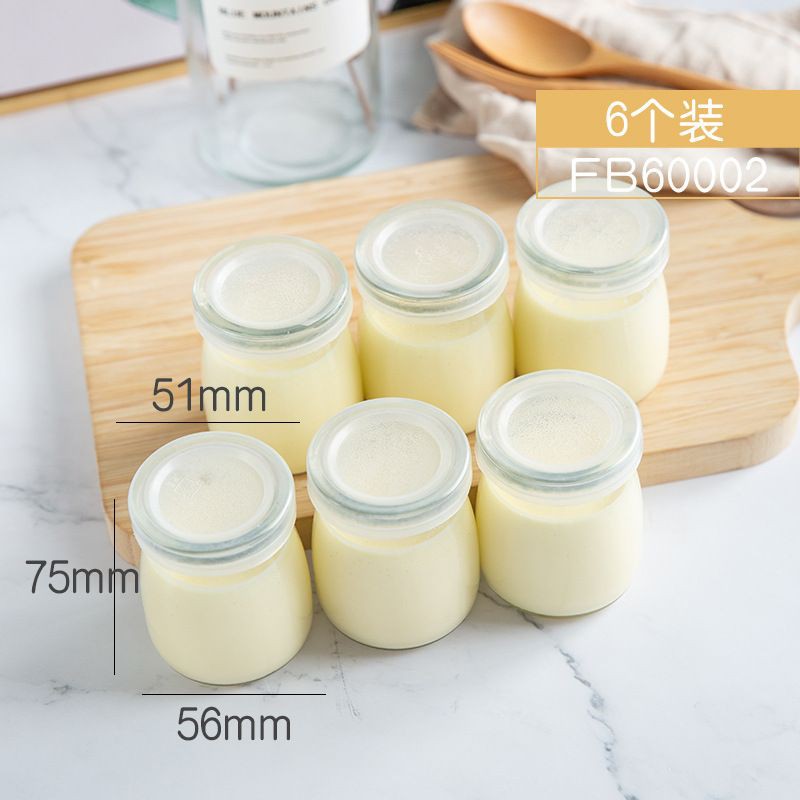 Forbake Glass dessert Jar set 6pcs / toples kaca pudding