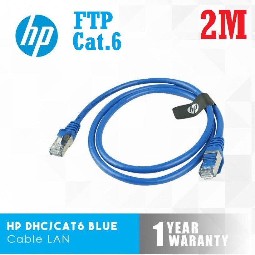 HP Cable LAN DHC-CAT6 FTP Blue RJ45 2 Meter Kabel Lan 2M