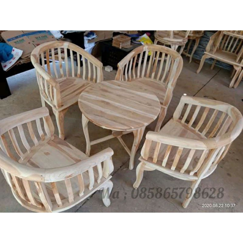 kursi betawi mentahan | kursi teras