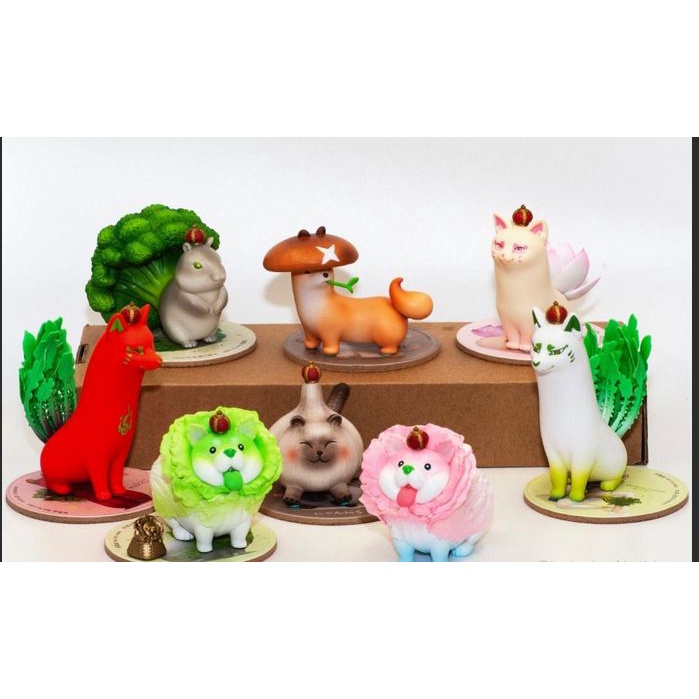 Figure Vegetables Fairy Vol.1 /Mainan/Topper Cake Set Isi 8