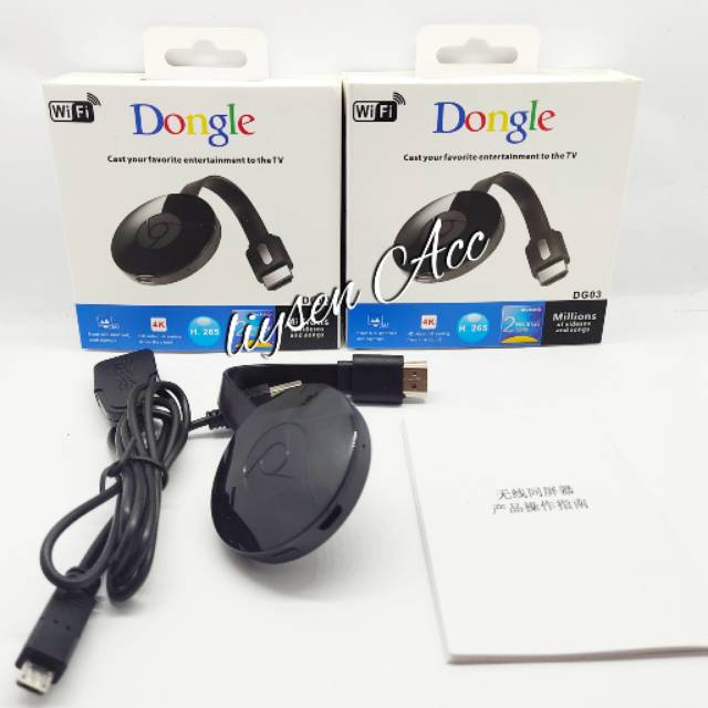 Dongle HDMI Wifi TV DG03 HDMI Dongle TV 4K DG 03 Anycast Mirroring