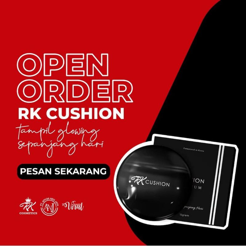 BB Cushion bedak cair glowing by RK Glow original 100% (BPOM)