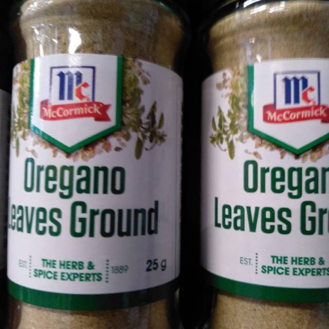 

Mc cormick oregano leaves ground 25 gr