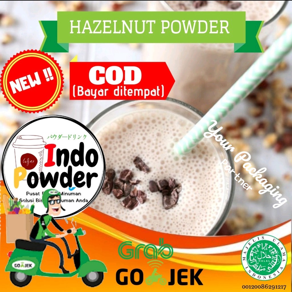 

Hazelnut powder 1Kg / Powder Hazelnut 1Kg / Bubuk Minuman Hazelnut / Hazelnut Powder Drink