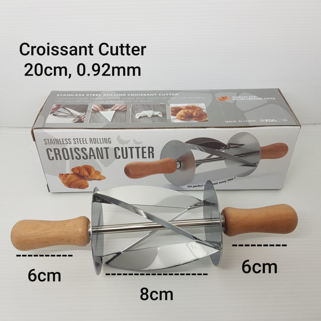 Alat Pemotong Potong Pastry kulit Croissant Dough Rolling Cutter Upspirit