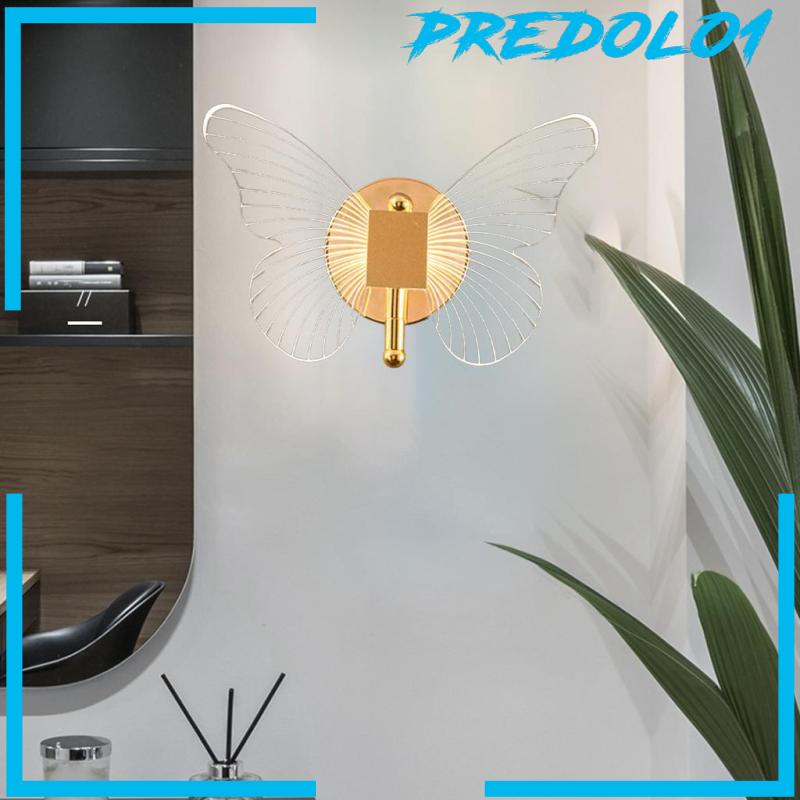 [PREDOLO1] Gold Butterfly LED Wall Lamp Wall Mount Lighting Home Bedroom Decor