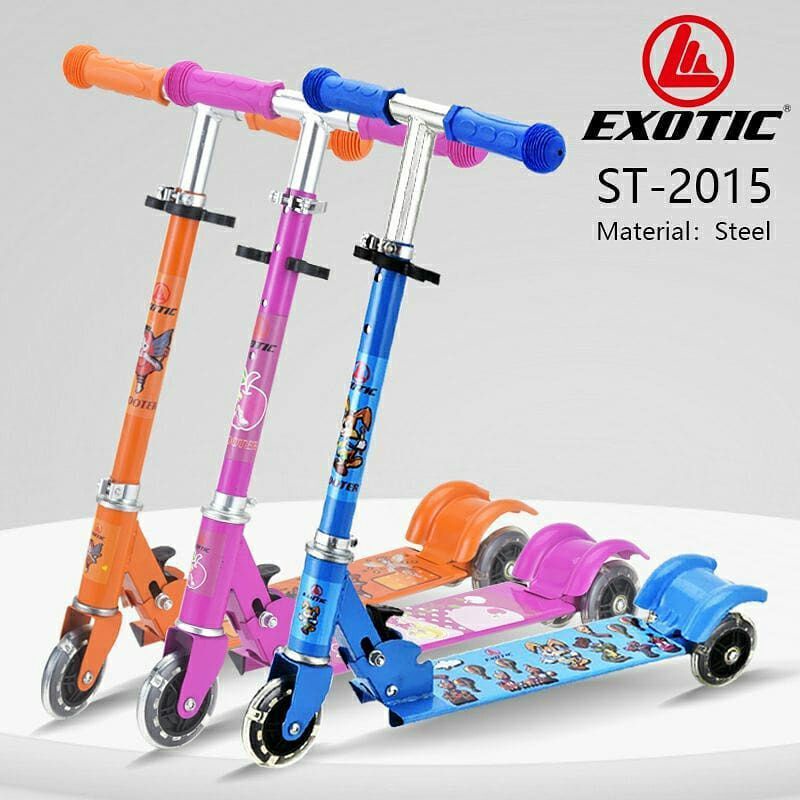 otopet scooter sekuter anak bisa dilipat exotic