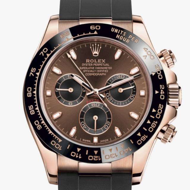 jam tangan pria rolex daytona cosmograph everose swiss eta 1:1 original