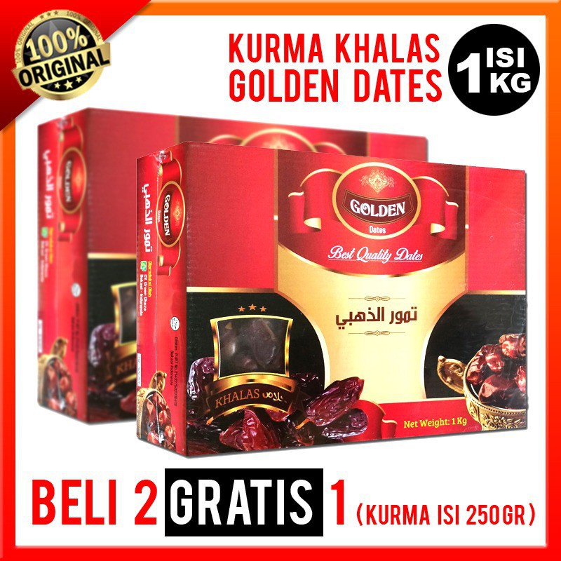 

Jual Discount Beli 2 BOX Kurma Golden Khalas 1 kg GRATIS Kurma Golden Khalas 250 gram Terlaris