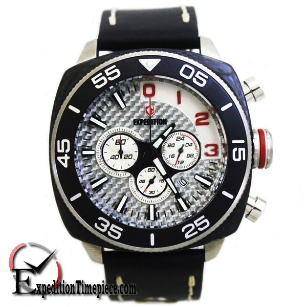 Jam Tangan Expedition E 6642 M Silver Black White