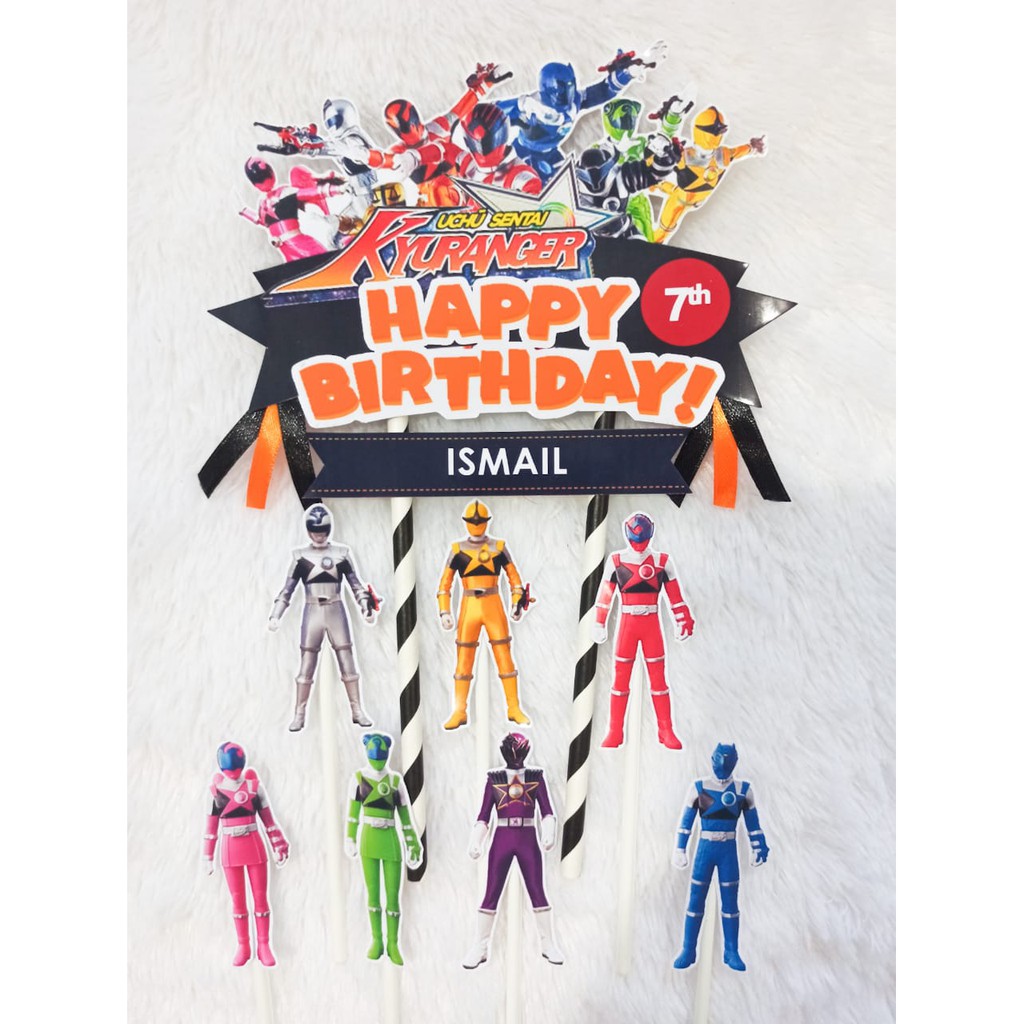 CakeTopperKyuRangers/TopperkueKyuRangers/HiasankueKyuRangers/TusukankueKyuRangers