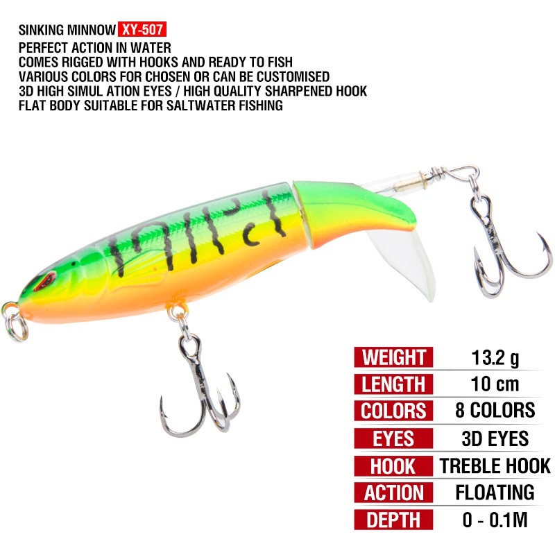 1 Pc Umpan Pancing Soft Bait Bentuk Ikan Imitasi Berat 13g / 10cm