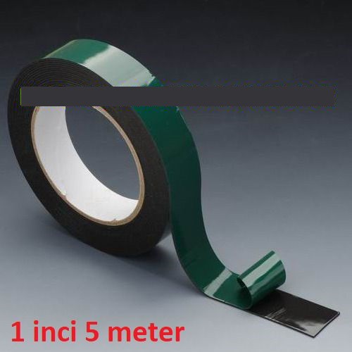 

Green Double Tape 1inci 5M Isolasi Perekat Serba Guna Foam Busa Hijau