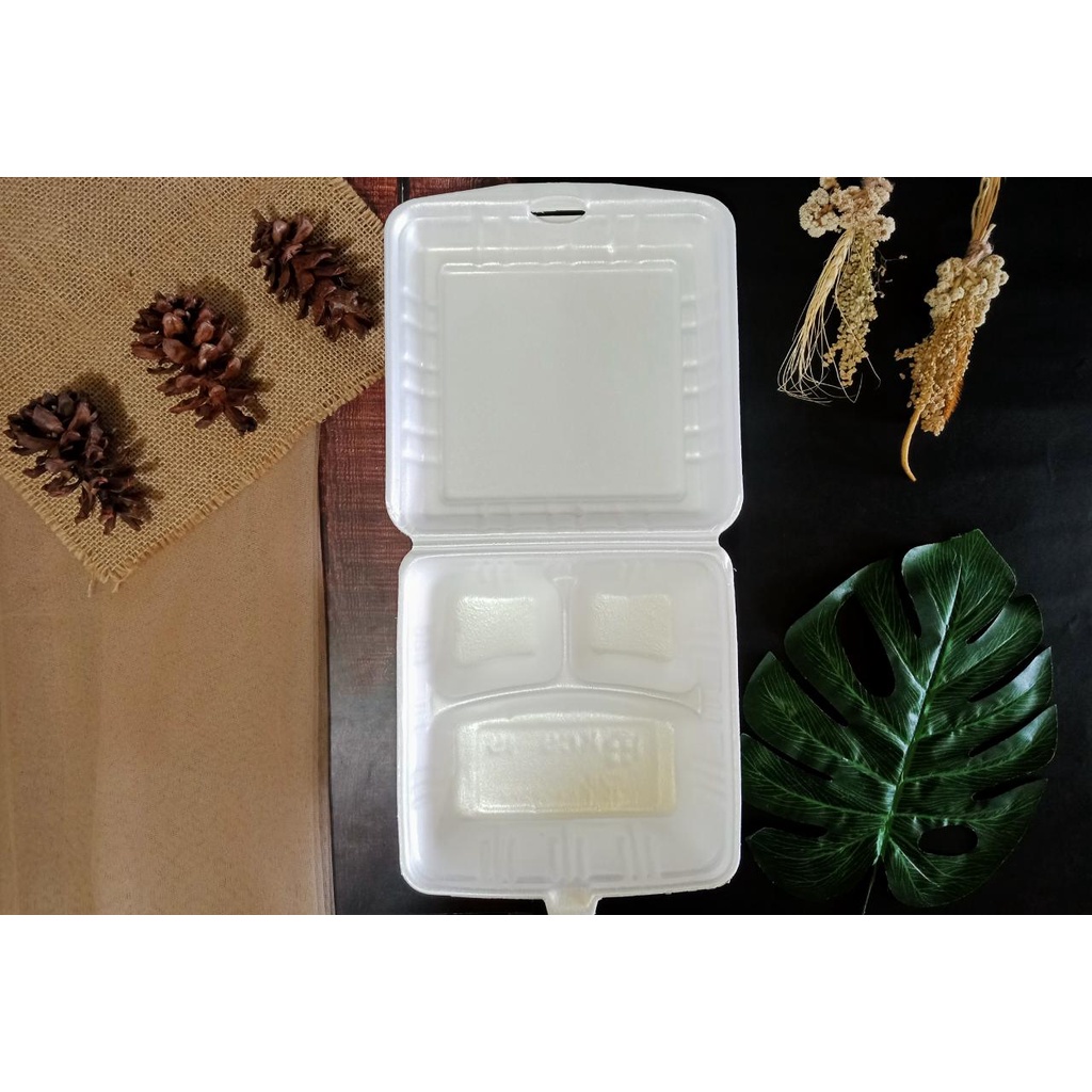 Sterofoam NASI styrofoam TF3 fom gabus kotak sekat box GOJEK ONLY