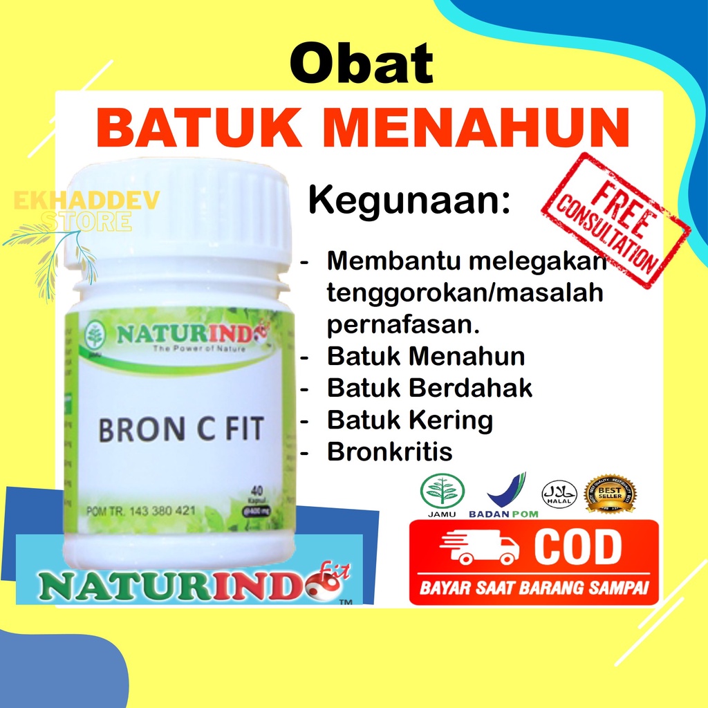 Obat batuk menahun  obat batuk kronis obat batuk berdahak obat batuk kering Obat Herbal BRON C FIT