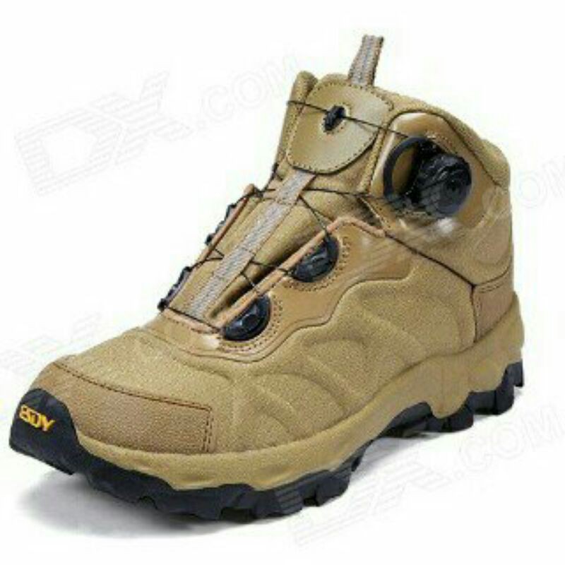 Sepatu Tactical Esdy tali putar coklat gurun/size 39 s/d 45
