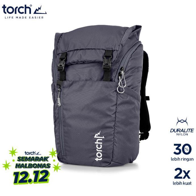-SIAP KIRIM- TORCH TAS RANSEL BACKPACK KUKI 26 LITER - NINE IRON GREY